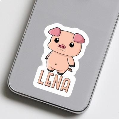 Piggy Sticker Lena Notebook Image