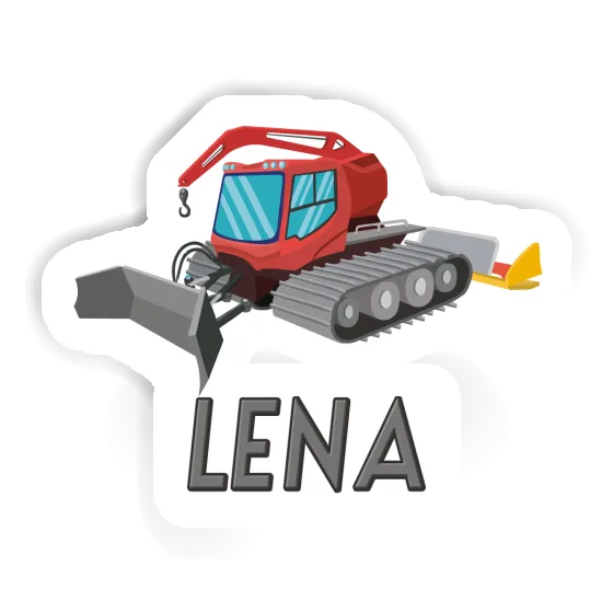 Sticker Snow Groomer Lena Laptop Image