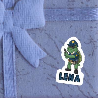 Sticker Lena Polizist Notebook Image