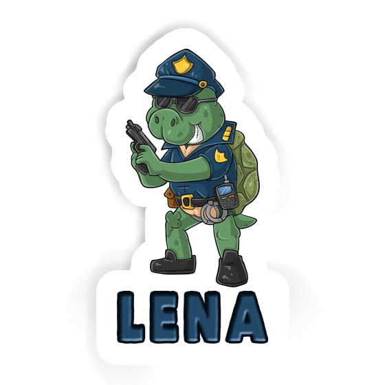 Sticker Lena Polizist Laptop Image