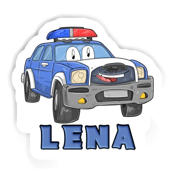 Sticker Lena Police Car Laptop Image