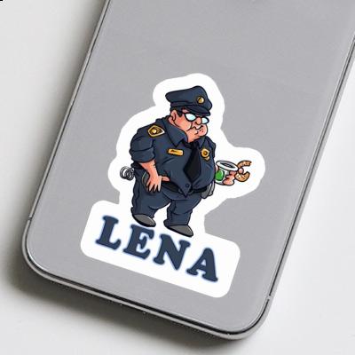 Aufkleber Lena Polizist Laptop Image