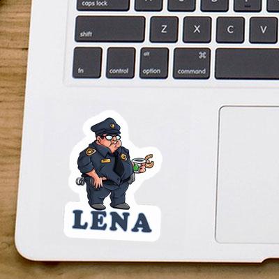 Aufkleber Lena Polizist Notebook Image