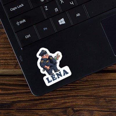 Sticker Lena Police Officer Laptop Image