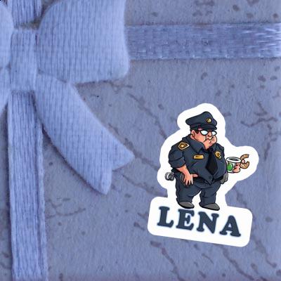 Sticker Lena Police Officer Gift package Image