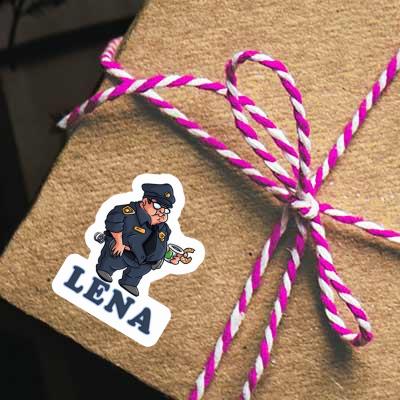 Sticker Lena Police Officer Notebook Image