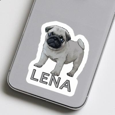 Mops Aufkleber Lena Image