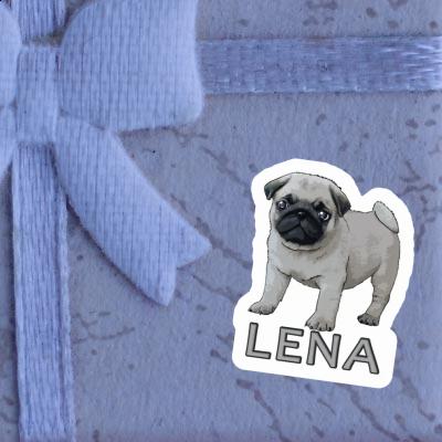 Mops Aufkleber Lena Notebook Image