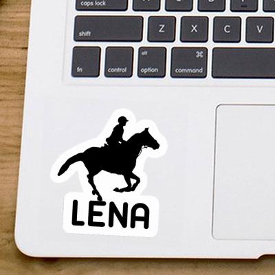 Lena Sticker Horse Rider Laptop Image