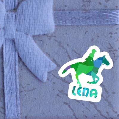 Lena Sticker Horse Rider Laptop Image