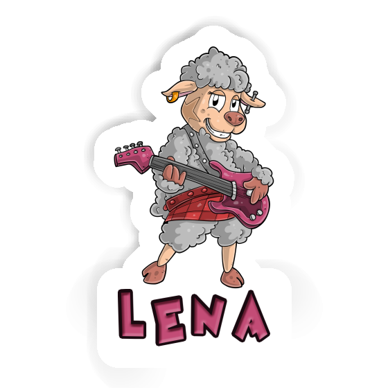 Guitarist Sticker Lena Laptop Image