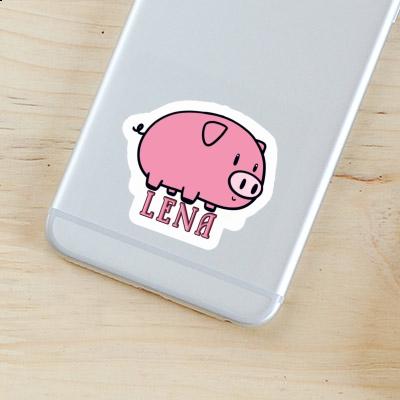 Sticker Lena Pig Notebook Image