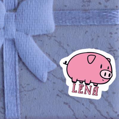 Sticker Lena Pig Laptop Image