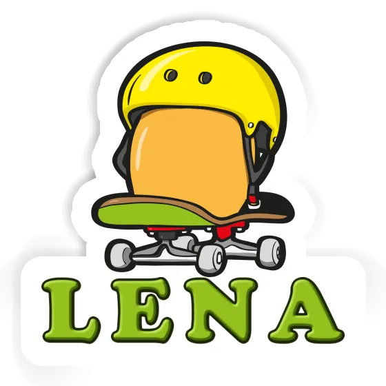 Skater Sticker Lena Notebook Image