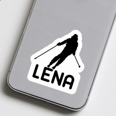 Skier Sticker Lena Laptop Image