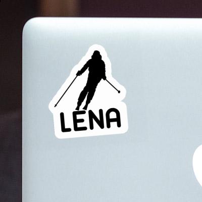 Skifahrerin Sticker Lena Laptop Image