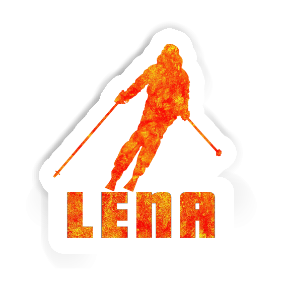 Skifahrerin Aufkleber Lena Image