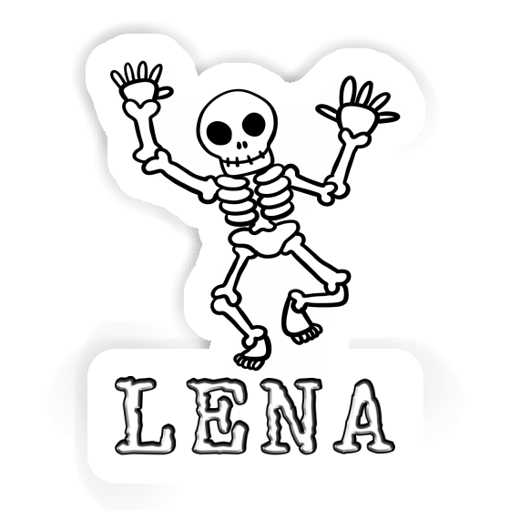 Lena Sticker Skeleton Notebook Image