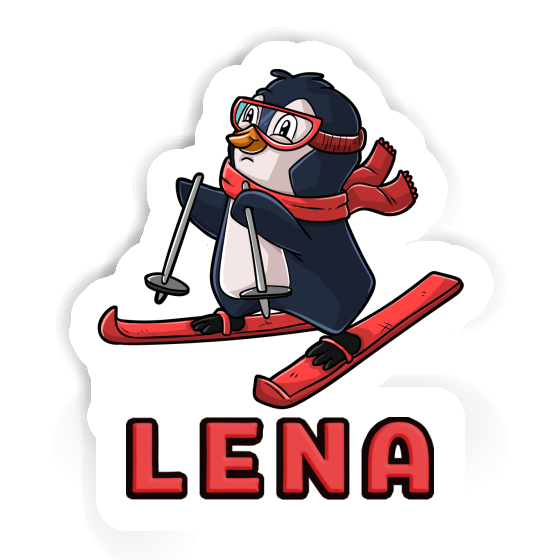 Sticker Skier Lena Laptop Image