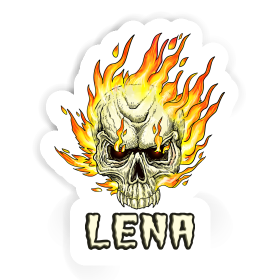 Lena Sticker Skull Notebook Image