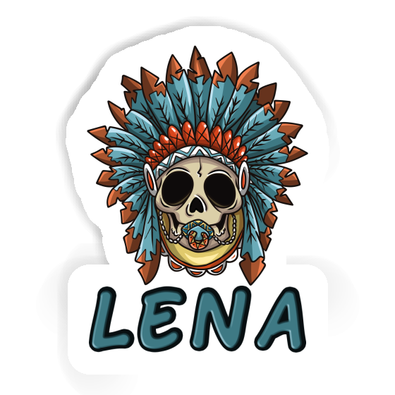 Sticker Lena Baby Totenkopf Notebook Image