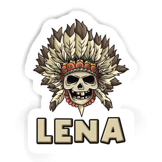 Lena Sticker Kids Skull Laptop Image