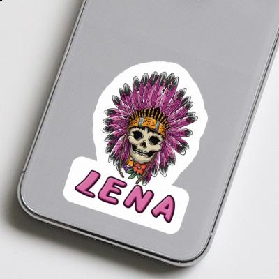 Womens Skull Sticker Lena Notebook Image