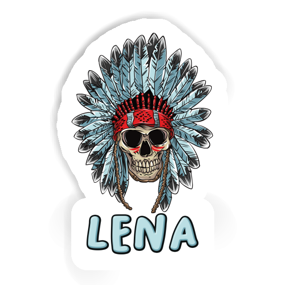 Sticker Lena Indian Skull Notebook Image