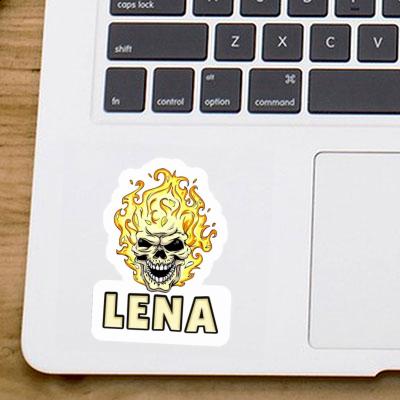 Skull Sticker Lena Laptop Image