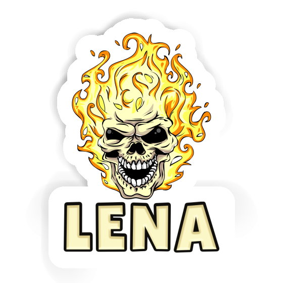 Skull Sticker Lena Laptop Image