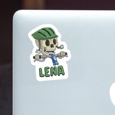 Sticker Bicycle Rider Lena Laptop Image