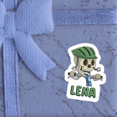 Sticker Bicycle Rider Lena Notebook Image