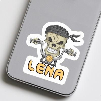 Sticker Lena Motorcycle Rider Laptop Image