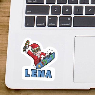 Autocollant Snowboardeur Lena Laptop Image