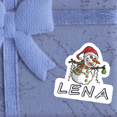 Sticker Lena Bad Snowman Notebook Image