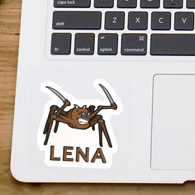 Sticker Fighting Spider Lena Notebook Image