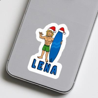 Sticker Lena Weihnachtssurfer Laptop Image