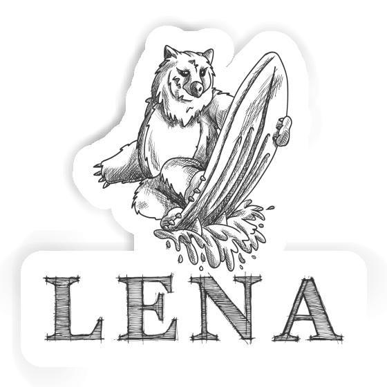 Sticker Lena Surfer Notebook Image