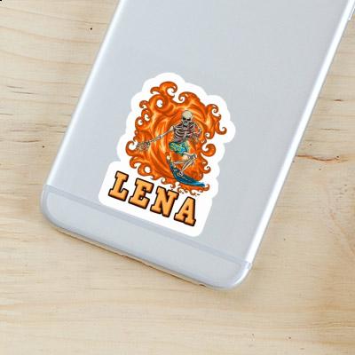 Sticker Surfer Lena Notebook Image