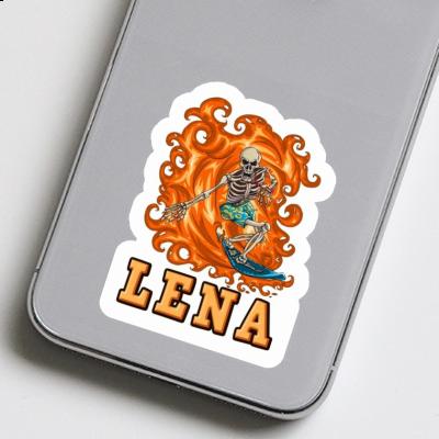 Sticker Surfer Lena Laptop Image