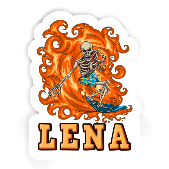 Sticker Surfer Lena Laptop Image