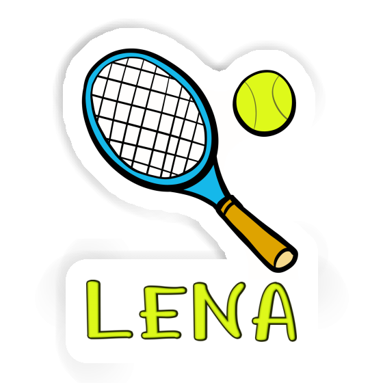 Lena Sticker Tennis Racket Laptop Image