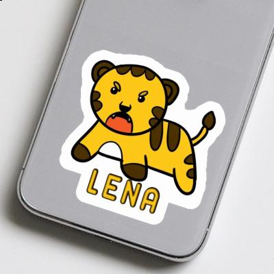 Aufkleber Lena Baby-Tiger Laptop Image