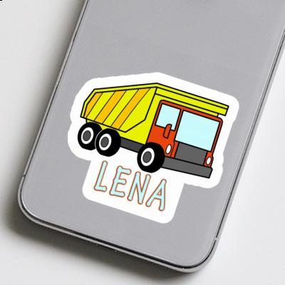 Autocollant Lena Camion à benne Notebook Image