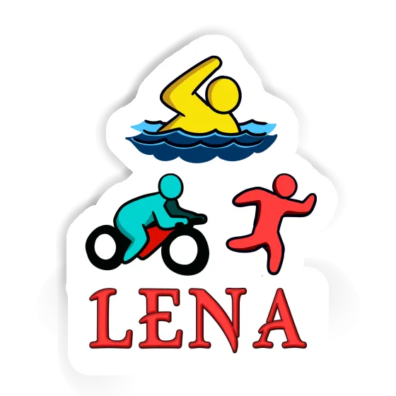 Triathlet Sticker Lena Laptop Image