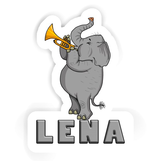 Sticker Trumpet Elephant Lena Gift package Image