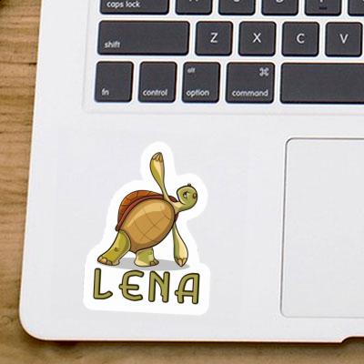 Tortue yoga Autocollant Lena Laptop Image