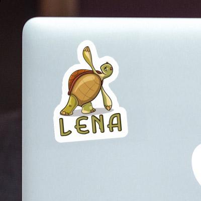 Lena Sticker Yoga-Schildkröte Notebook Image