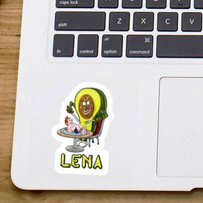 Lena Sticker Avocado Notebook Image