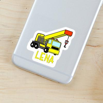 Lena Sticker Truck crane Notebook Image